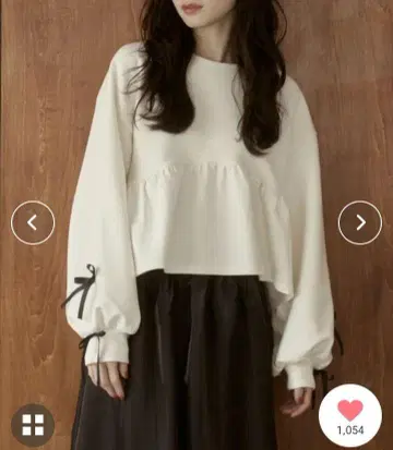 moitytto 소매 리본 튜닉