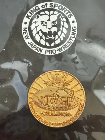 초대 IWGP 헤비급 챔피온 벨트 핀 배지 신일본 프로레슬링