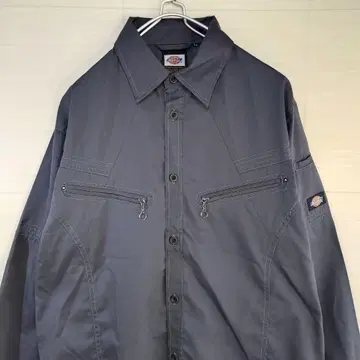 디키즈 워크 셔츠 긴팔 원포인트 로고 XL 사이즈