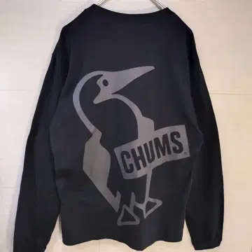 CHUMS 참스 롱T 와펜 자수 비버 L 사이즈