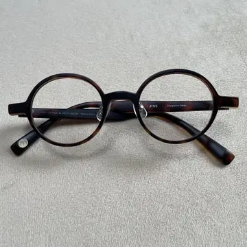 JINS 청바지 브라운 라운드 안경