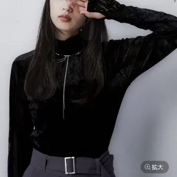 HARE 레이스 시어 벨로아 상의