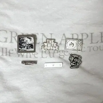Mrs. GREEN APPLE 화이트 라운지 핀 배지 세트