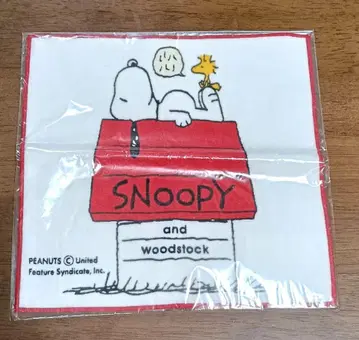 PEANUTS 스누피와 우드스탁 손수건