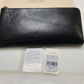 새상품 ultima 블랙 가죽 장지갑 정가 16500 일본제