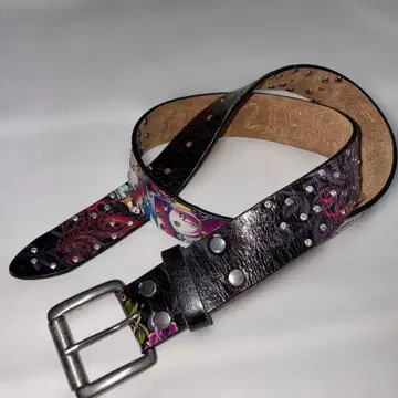 새상품급 christian audigier 가죽 벨트 여성용 M