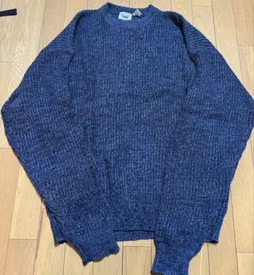 WILLOW BAY 크루넥 스웨터 네이비 vintage knit