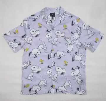 스누피 피넛 PEANUTS 하와이안 셔츠 레이온 셔츠