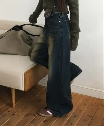 오션 와이드 데님 팬츠