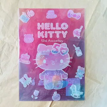 1 대만 HELLO KITTY 헬로키티 50th A4 클리어 파일