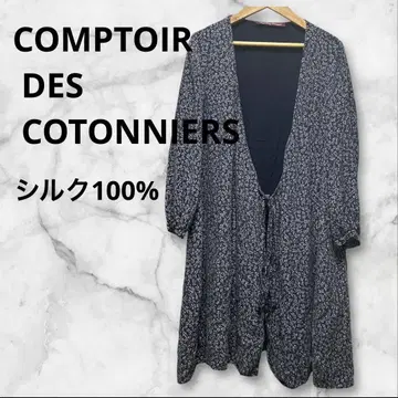 COMPTOIR DES COTONNIERS 꽃무늬 가운 실크 9