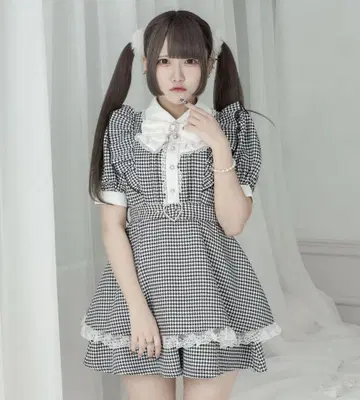 Palelfy 메이드풍 콤비네존
