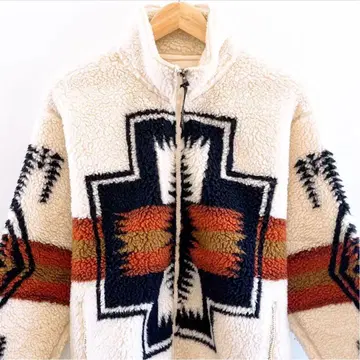 PENDLETON 펜들턴 네이티브 무늬 보아 플리스 플리스 H57