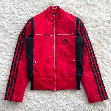 adidas 빈티지 트레포일 자수 긴팔 충전솜 나일론 자켓