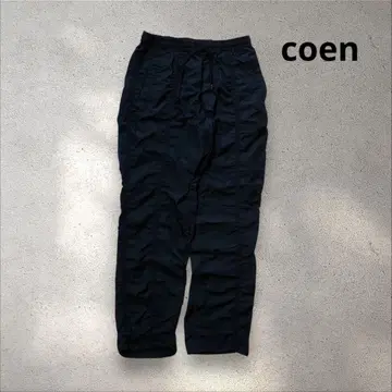 coen 나일론 팬츠 블랙 L 사이즈 이지 팬츠 아웃도어 발수