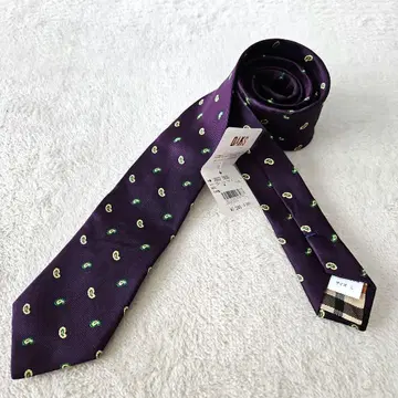 [ 미사용 새상품 ] DAKS 닥스 넥타이 실크100% 퍼플