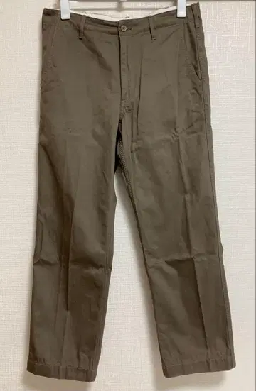 무인양품 MUJI 무라사키 치노 레귤러 팬츠 그레이쉬 브라운