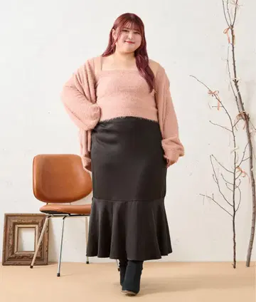 [ Louiosy ] 라메 샤기 니트 앙상블