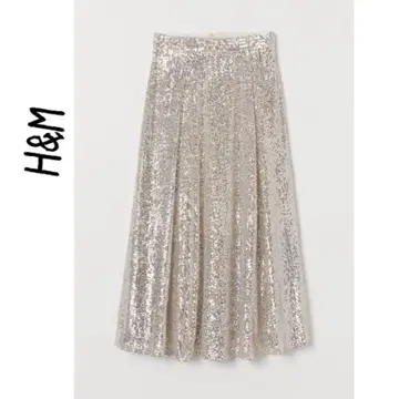 새상품 H&M 스팽글 플레어 스커트