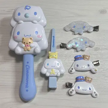 시나몬 헤어 브러쉬 앞머리 클립
