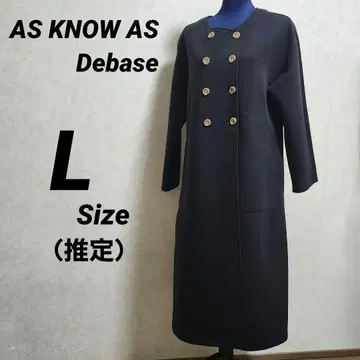 AS KNOW AS Debase 노카라 코트 블랙 L