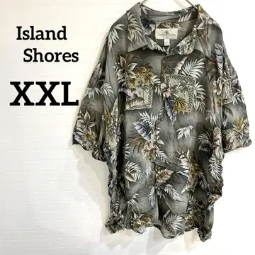 Island Shores [ XXL ] 알로하 셔츠 릴랙스 핏 그린 계열