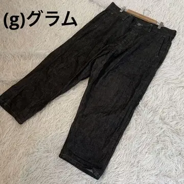일본제 (g) 그램 와이드 데님 블랙 프리