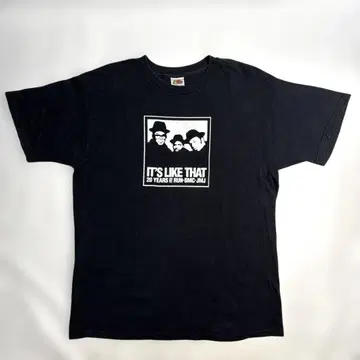 레어 00s RUN DMC 랩 티셔츠 L