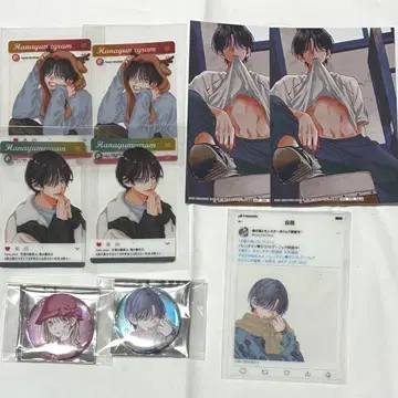 봄의 폭풍과 몬스터 캔뱃지 클리어 카드 엽서 부록