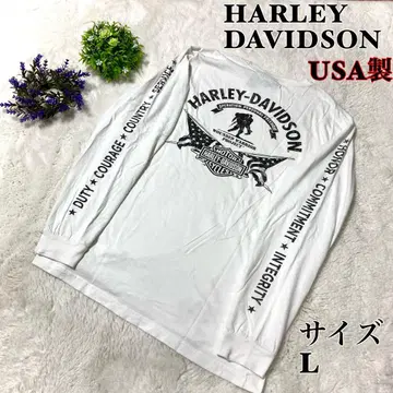 [ USA ] 할리데이비슨 긴팔 티셔츠 롱티 빅 로고 화이트
