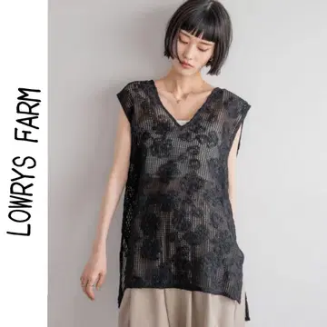 새상품 LOWRYS FARM 3D 레이스 베스트