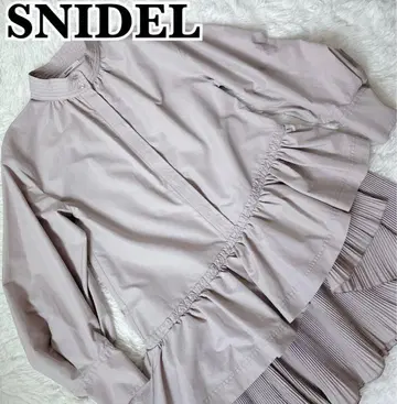 새상품급 스나이델 프릴 셔츠 원피스 플리츠 블라우스 상의 M
