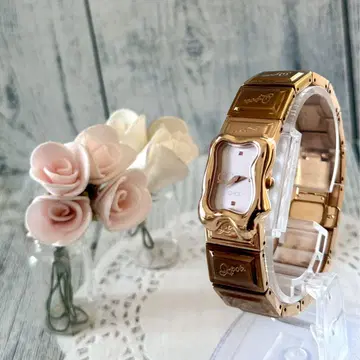 [ 배터리 교환 완료 ] Q-pot. 큐포트 손목시계 멜티 초콜릿 PG