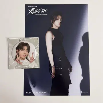 INI XQUARE 타카츠카 히로무 캔뱃지 플라이어