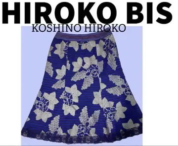 HIROKO BIS 꽃무늬 스트라이프 스커트