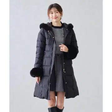 MISCH MASCH 퍼 후드 롱다운/MM448608