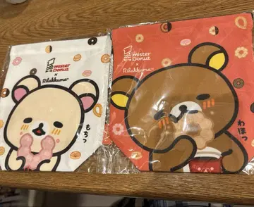 리락쿠마 미스터도넛 콜라보 코리락쿠마 복조리 2개 키이로이토리