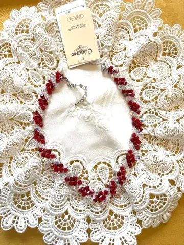 스와로브스키 목걸이 빨간색