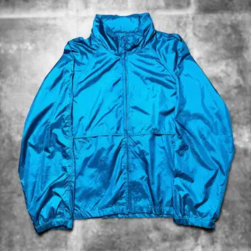 80s 90s Eddie Bauer 나일론 자켓 틸 청록색 XL