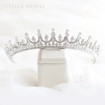 스텔라 브라이덜 큐빅 지르코니아 티아라 폰테인III