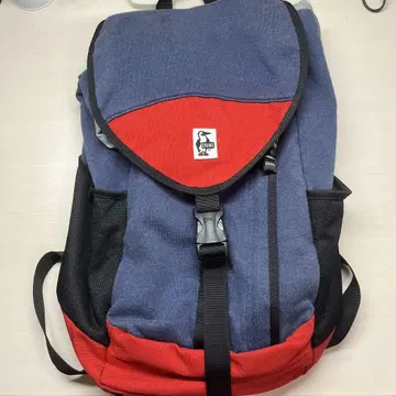CHUMS 플랩식 백팩 파랑 빨간색