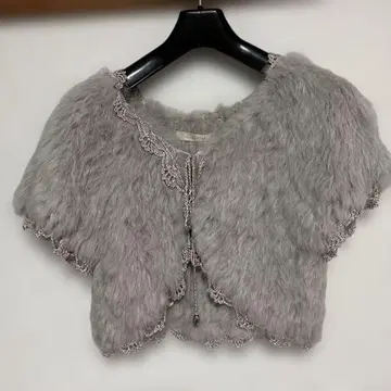 새상품 미사용 enchanter 그레이 퍼 느낌 가디건