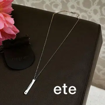 ete 블랙다이아몬드 슈팅스타 목걸이