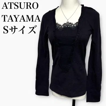 ATSURO TAYAMA 페이크 레이어드 티셔츠 L 레이스 긴팔