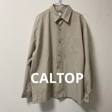CALTOP 베이지 긴팔 셔츠