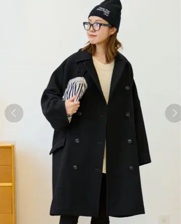 FRAMeWORK 롱P코트 블랙 36