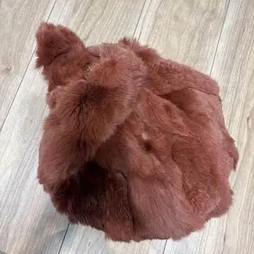 브라운 퍼 토트백