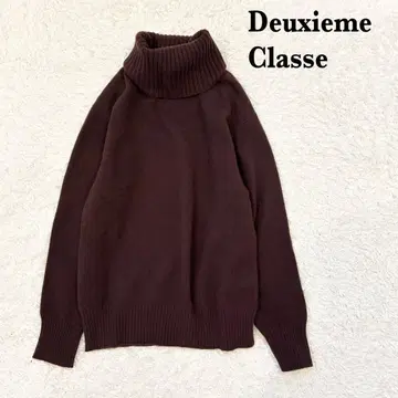 Deuxieme Classe 미들 게이지 터틀넥 니트 보르도