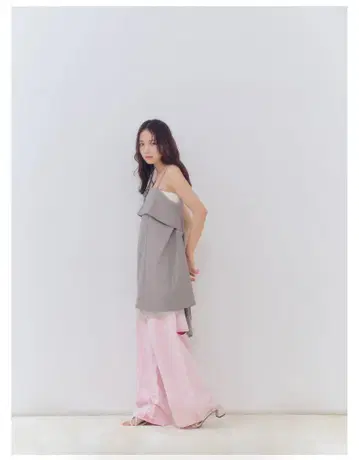 andequal back slit curve denim pants