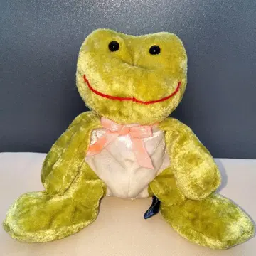 당시 물건! C'est mignon 세 미뇽 개구리 봉제 인형